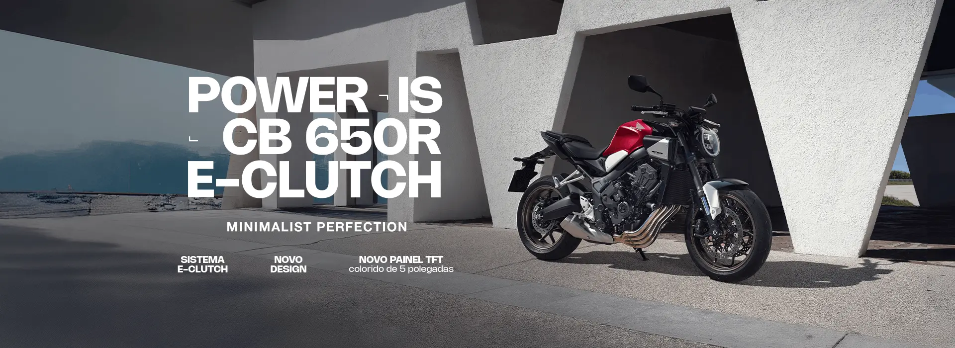 Banner da Nova Honda CB 650R E-Clutch