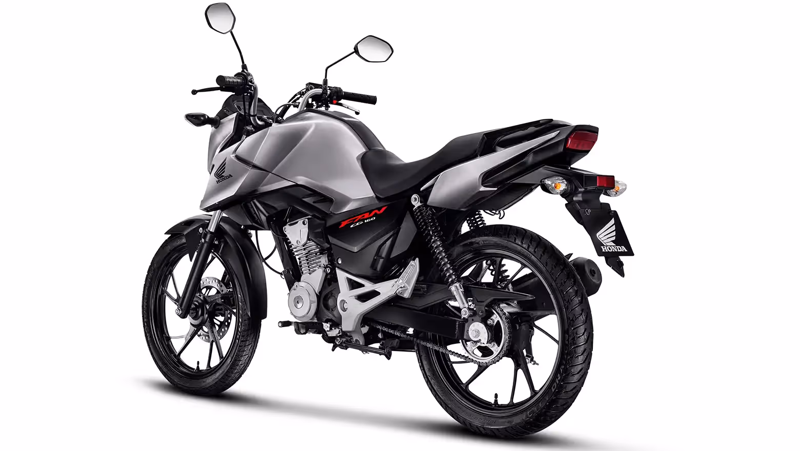 CG 160 Fan vista traseira lateral esquerda