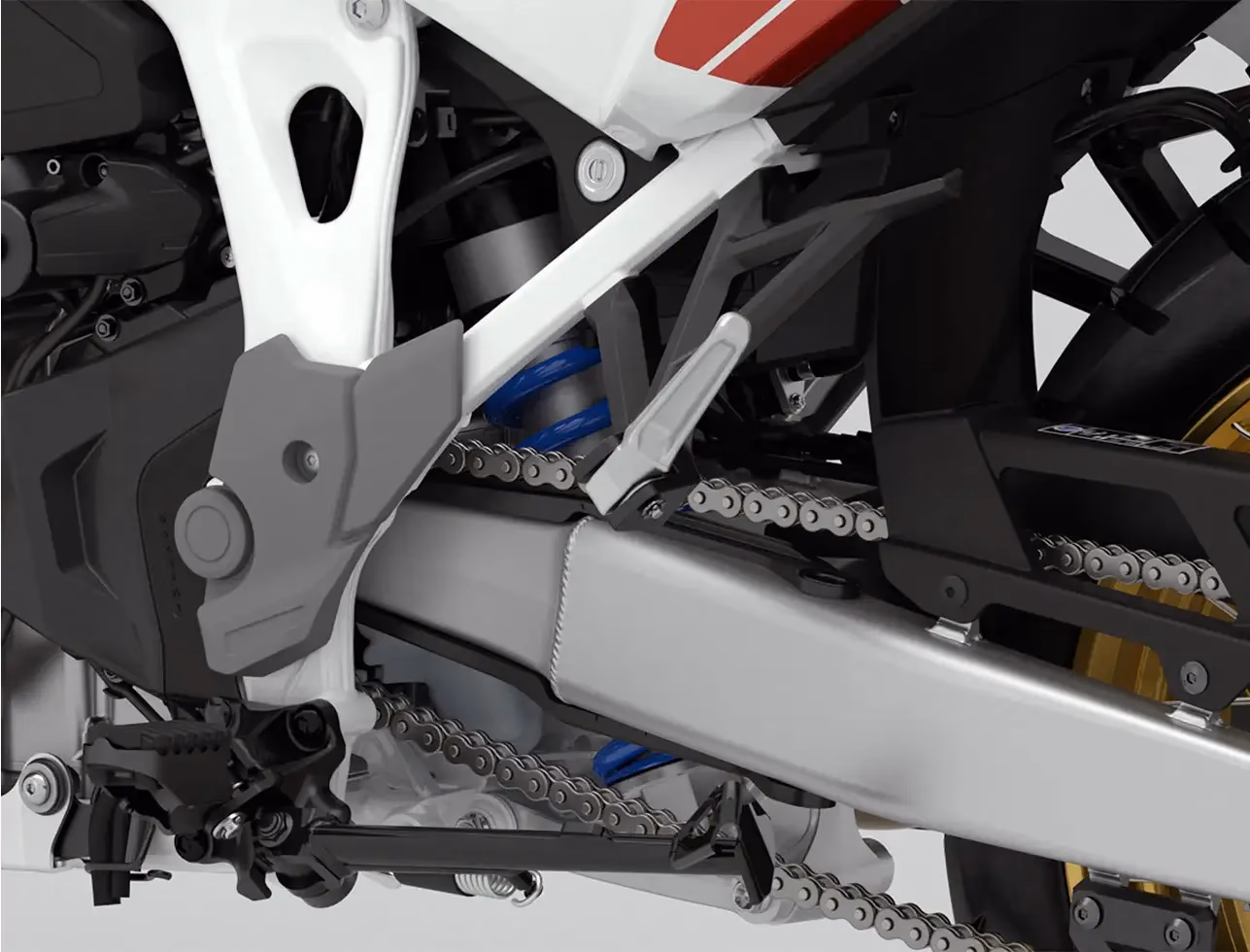 Detalhe geral da CRF 1100L Africa Twin Adventure Sports ES branco perolizado - 15 de 24