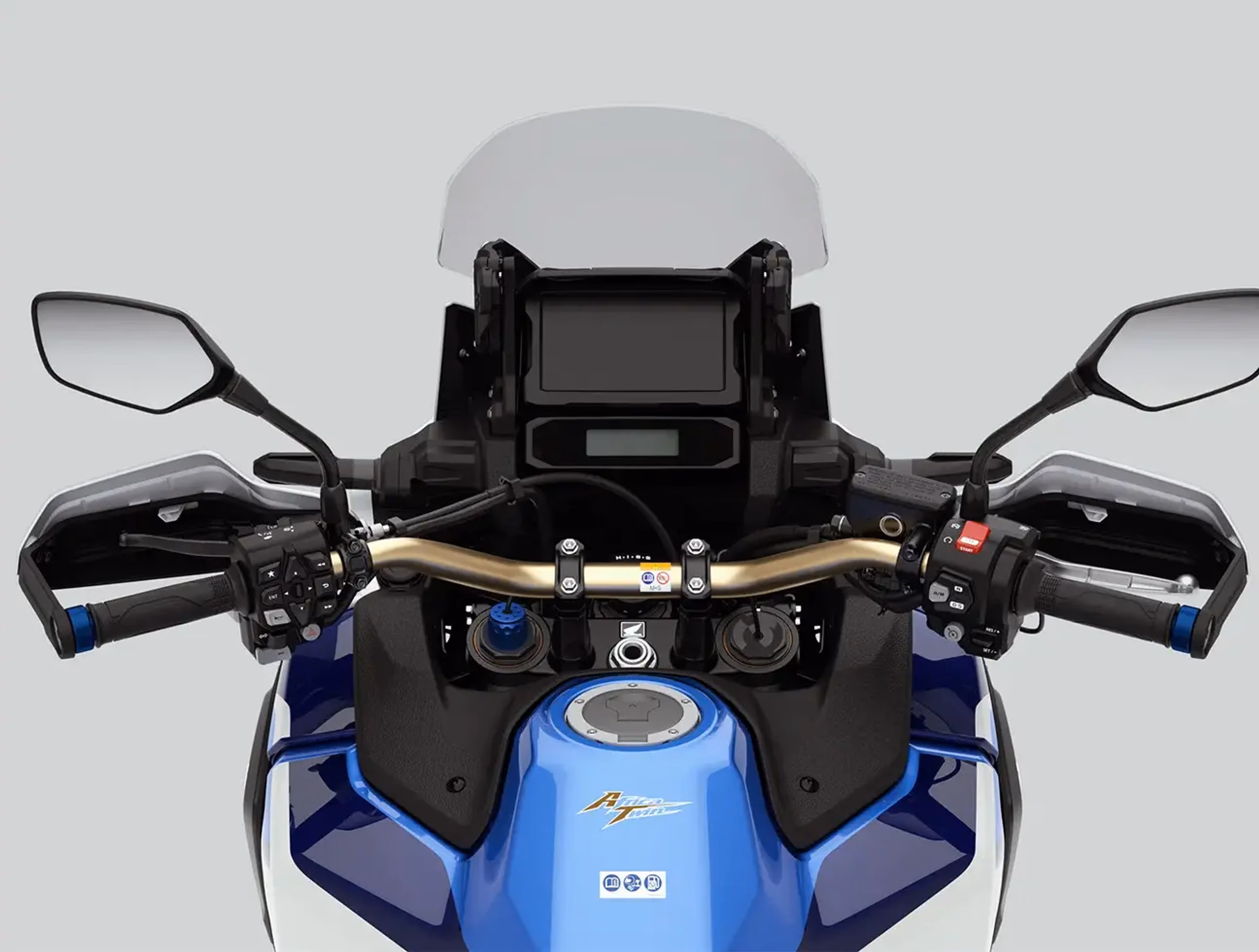 Guidão e painel digital da CRF 1100L Africa Twin Adventure Sports ES - 7 de 24