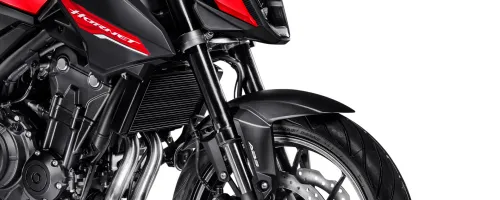 Detalhe da suspensão Honda Hornet 500