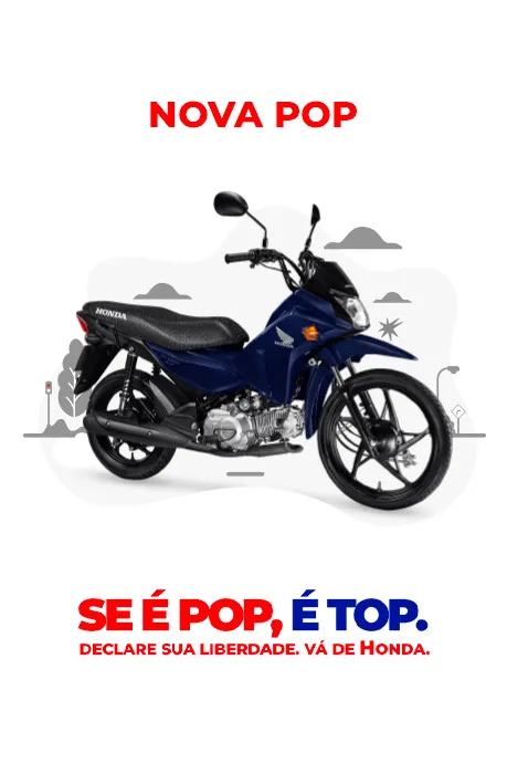 Banner de Lançamento da Honda POP 110i ES